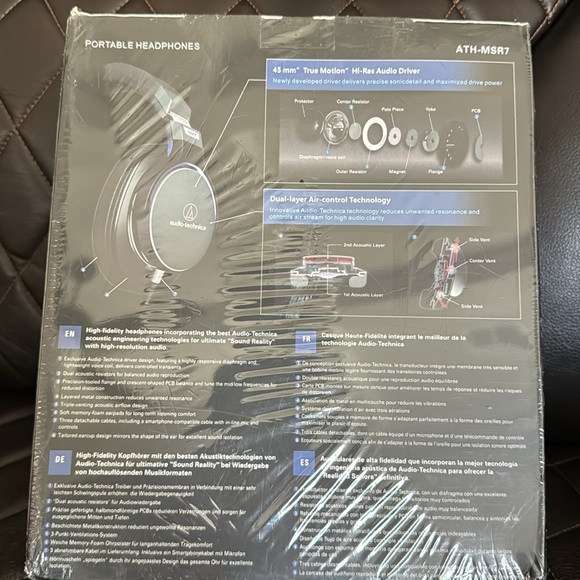 Audio-Technica ATH-MSR7BK SonicPro Over-Ear High-Resolution Audio Headphones - Picture 3 of 3